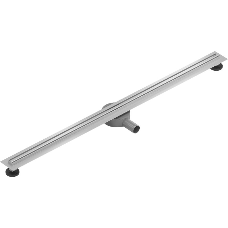 Mexen Flat 360° Slim линеен въртящ се оттичател 130 см, инокс - 1041130