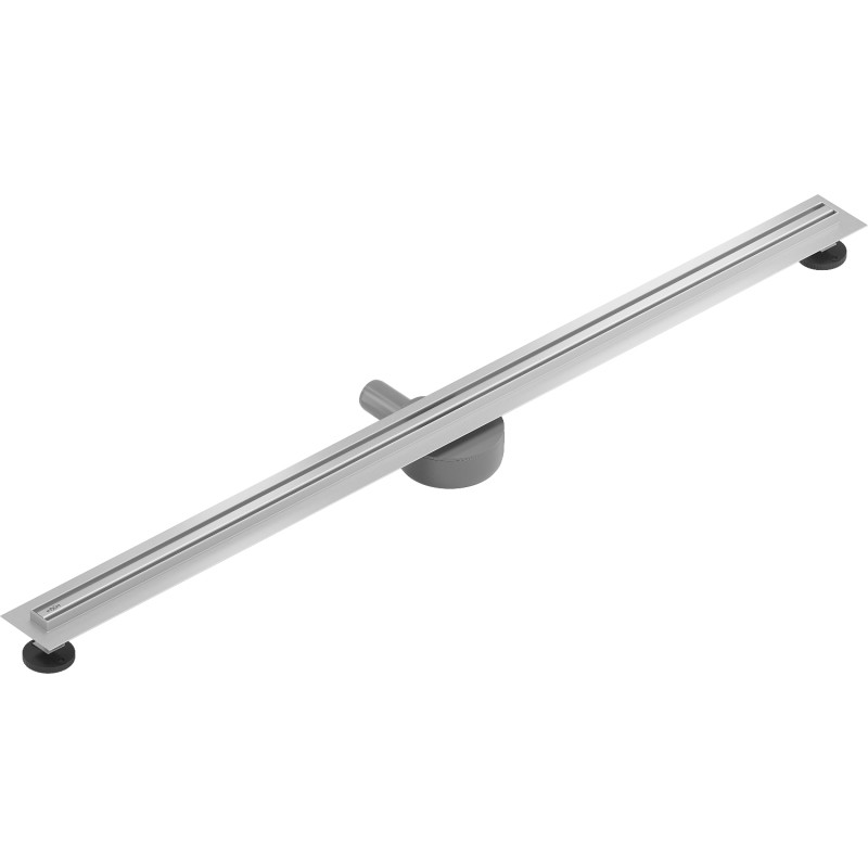 Mexen Flat 360° Slim линеен въртящ се оттичател 130 см, инокс - 1041130