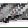 Mexen Lunar-F сгъваеми душ врати дясни 80 cm, прозрачни, четкана мед - 836-080-000-65-00-P