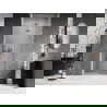 Mexen Lunar-F сгъваеми душ врати дясни 80 cm, прозрачни, четкана мед - 836-080-000-65-00-P