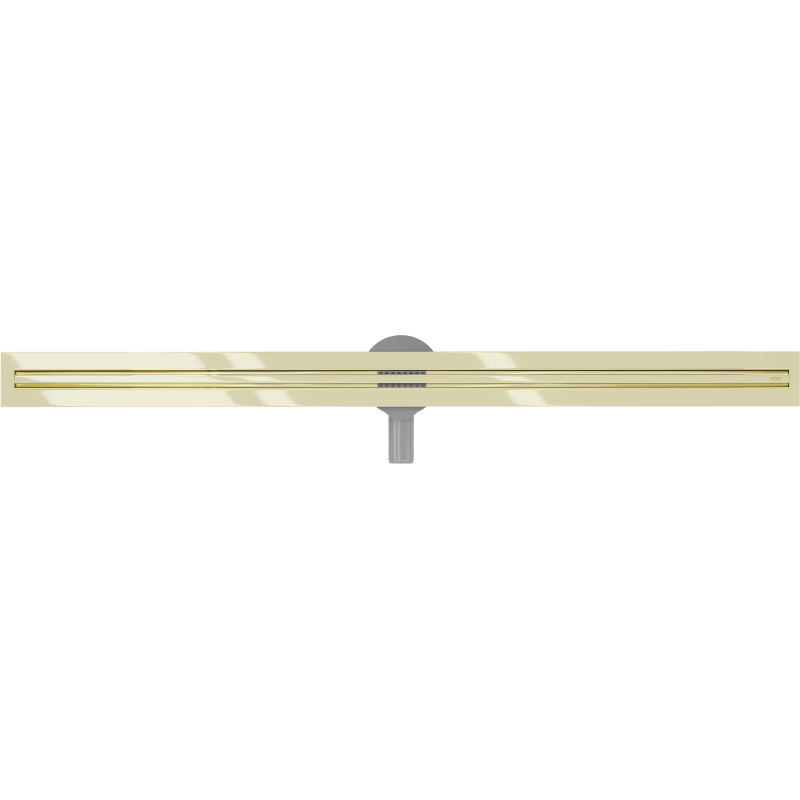 Mexen Flat 360° Slim линеен въртящ се отток 140 см, златен - 1541140