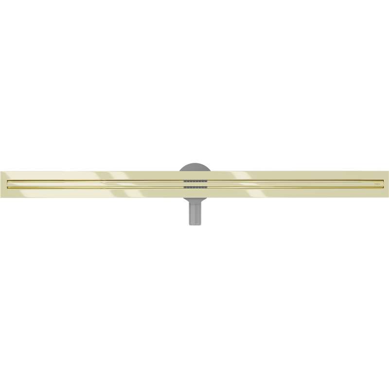 Mexen Flat 360° Slim линейен въртящ се сифон 140 см, златен - 1541140