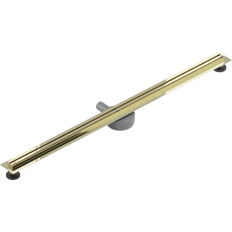 Mexen Flat 360° Slim линеен въртящ се сифон 160 см, златен - 1541160