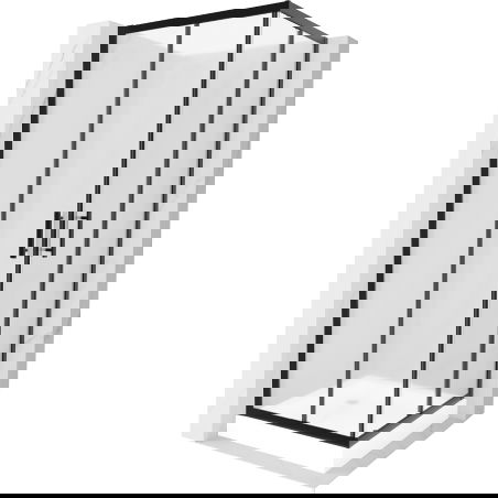 Mexen Rio квадратна душ кабина 70 x 70 см, матирано, черно + поддушово корито,
