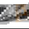 Mexen Rio квадратна душ кабина 70 x 70 см, графит, хром + Rio под, бял - 860-070-070-01-40-4510