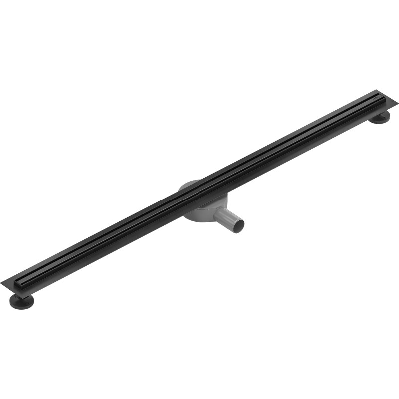 Mexen Flat 360° Slim вградена лінейна канализация 160 см, черен - 1741160