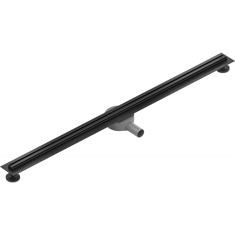 Mexen Flat 360° Slim въртящ се линеен сифон 160 см, черен - 1741160