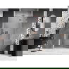 Mexen Lunar L врати за душ кабина, прозрачни, мед - 834L-125-000-65-00-P