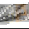 Mexen Rio квадратна душ кабина 90 x 90 см, прозрачна, златна - 860-090-090-50-00