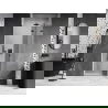 Mexen Lunar L въртяща се врата за душ, дясна 80 см, прозрачна, черна - 834L-080-000-70-00-P