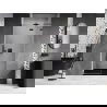 Mexen Lunar L десни окачени душ врати 90 см, прозрачни, черни - 834L-090-000-70-00-P