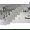 Mexen Rio душ кабина квадратна 80 x 80 см, ивици, златна - 860-080-080-50-20