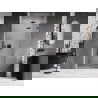 Mexen Lunar L дясно въртящи се душ врати 80 см, прозрачни, gun metal - 834L-080-000-95-00-P
