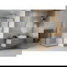 Mexen Rio квадратна душ кабина 80 x 80 см, матирано стъкло, златна - 860-080-080-50-30