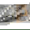 Mexen Rio квадратна душ кабина 80 x 80 см, матирано стъкло, златна - 860-080-080-50-30