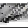 Mexen Lunar L врати за душ, отварящи се надясно 130 см, прозрачни, gun metal - 834L-130-000-95-00-P