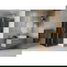 Mexen Rio квадратна душ кабина 80 x 80 см, графит, златна - 860-080-080-50-40