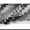 Mexen Lunar-F сгъваеми душ врати десни 80 см, прозрачни, черни - 836-080-000-70-00-P
