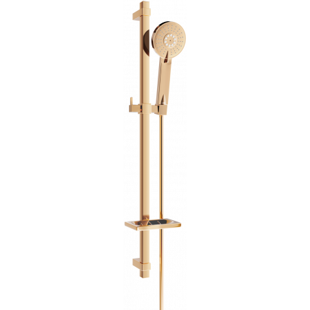Mexen DQ40 плъзгащ се душ комплект, розово злато - 785404581-60