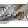 Mexen Rio душ кабина квадратна 90 x 90 см, матирано, черно - 860-090-090-70-30