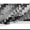 Mexen Lunar-F сгъваеми душ врати десни 90 cm, прозрачни, черни - 836-090-000-70-00-P