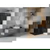 Mexen Rio квадратна душ кабина 80 x 80 см, графит, черна - 860-080-080-70-40