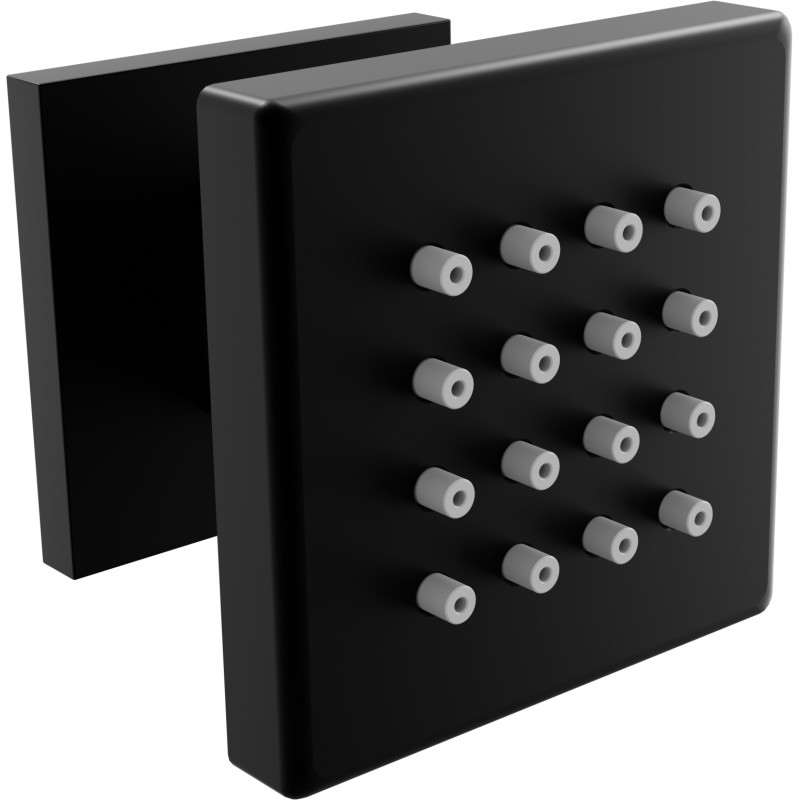 Mexen Cube Странична външна дюза, черна - 79360-70