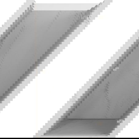 Mexen Lunar-B окачени врати за душ десни 100 см, прозрачни, четкан никел - 832-100-000-97-00-P