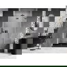 Mexen Lunar-F сгъваеми душ врати дясно 85 см, прозрачно, gun metal - 836-085-000-95-00-P