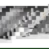 Mexen Lunar-F сгъваеми душ врати десен 80 cm, прозрачни, четкан никел - 836-080-000-97-00-P