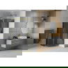 Mexen Rio душ кабина полукръгла 80 x 80 см, графит, златна - 863-080-080-50-40