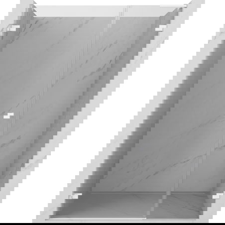 Mexen Lunar-B L душ кабина с врати отваряеми наляво 120 см, прозрачна, бяла - 832SL-120-050-20-00-L