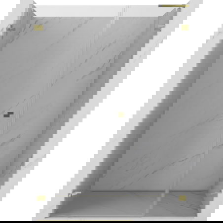 Mexen Lunar-B L душ кабина с врати, които се отварят наляво 130 см, прозрачно, златно - 832SL-130-050-50-00-L