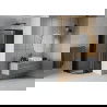 Mexen Rio душ кабина полукръгла 80 x 80 см, графит, черна - 863-080-080-70-40