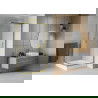 Mexen Rio душ кабина квадратна 90 x 90 см, матирано, златно + под на Rio, бяло - 860-090-090-50-30-4510