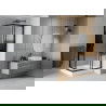 Mexen Rio душ кабина квадратна 90 x 90 см, ленти, черна + Rio под, бяла - 860-090-090-70-20-4510