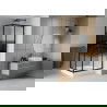 Mexen Rio душ кабина квадратна 90 x 90 см, ленти, черна + Rio под, бяла - 860-090-090-70-20-4510