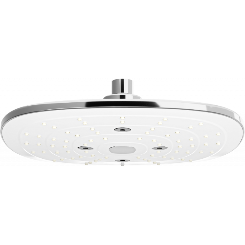 Mexen D-17 душ пита 24x24 см, хром/бяла - 79717-02