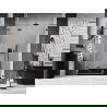 Mexen Lunar-F леви сгъваеми душ врати 150 cm, прозрачни, gun metal - 836S-150-050-95-00-L