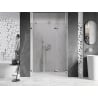 Mexen Lunar-F сгъваеми душ врати дясни 130 см, прозрачни, хром - 836S-130-050-01-00-P