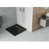 Mexen Flat квадратен улей slim 70 x 70 см, черен, сифон хром - 40707070