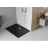 Mexen Flat правоъгълен душ кабина slim 90 x 80 см, черен, сифона хром - 40708090