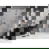 Mexen Lunar-F сгъваеми душ врати десни 125 cm, прозрачни, розово злато - 836S-125-050-60-00-P