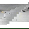 Mexen Flat полукръгло душ кабинка 100 x 100 см, бяло, златен сифон - 41101010G