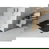 Mexen Flat правоъгълен поддон slim 120 x 70 см, черен, хромиран сифón - 40707012
