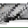 Mexen Lunar-B лява душ врата 135 см, прозрачна, gun metal - 832S-135-050-95-00-L