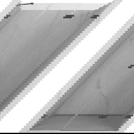 Mexen Lunar-F сгъваеми душ врати десни 130 см, прозрачни, gun metal - 836S-130-050-95-00-P