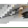 Mexen Flat правоъгълен душ под 140 x 70 см, черен, златен сифони - 40707014G