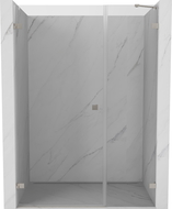 Mexen Lunar-B леви врати за душ кабина 125 см, прозрачни, матиран никел - 832S-125-050-97-00-L