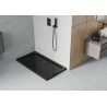 Mexen Flat Правоъгълна душ корито слим 120 x 70 см, черна, черен сифон - 40707012B